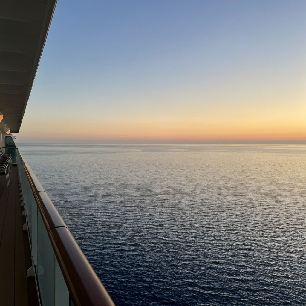 Нескончаемый горизонт над океаном