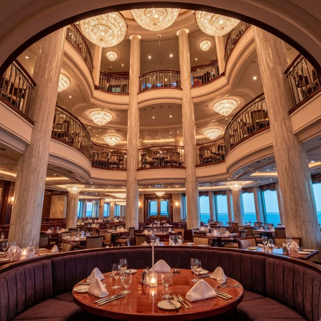 Главный ресторан лайнера