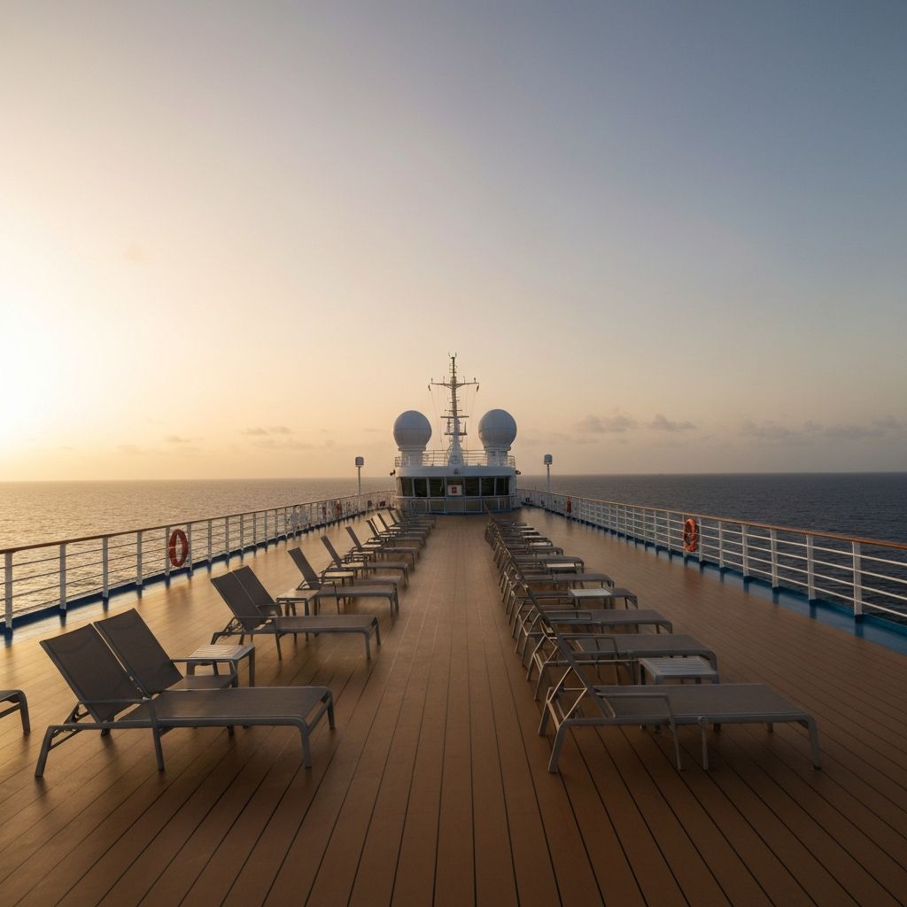 Рассвет на палубе лайнера