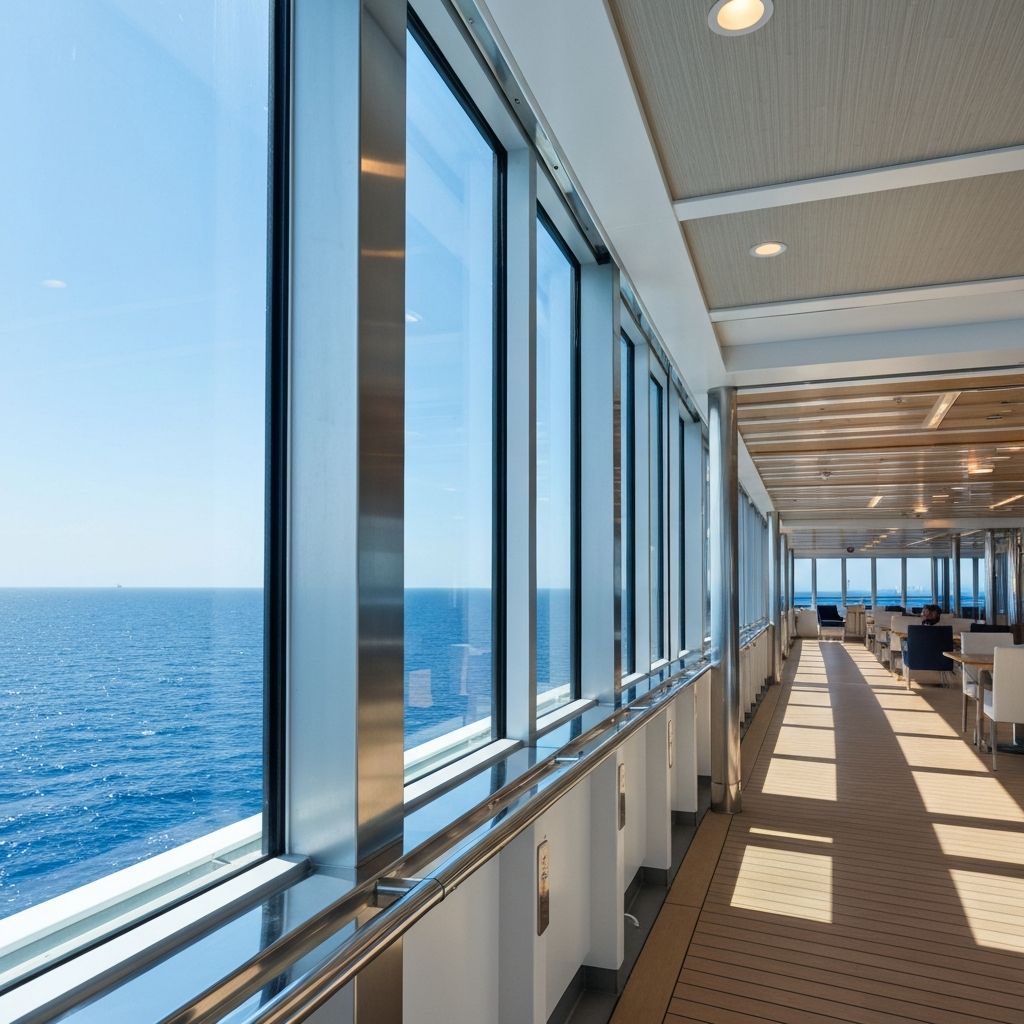 Панорамные окна лайнера